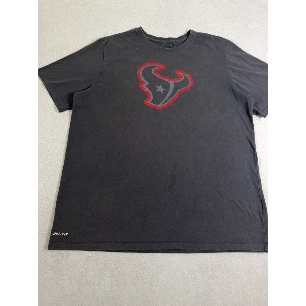 Nike Houston Texans Dri-FIT T Shirt Mens XL Gray NFL Football Athletic Tee - Picture 10 of 16
